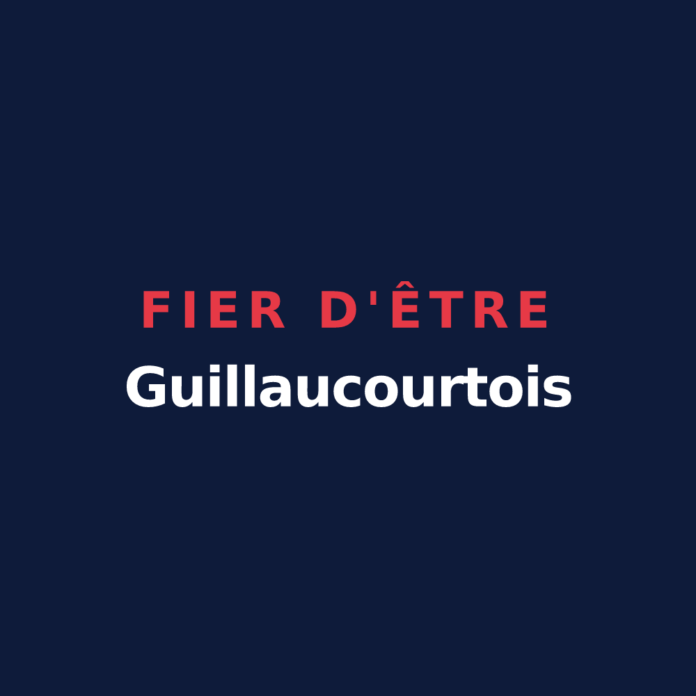 T-shirt « Fier d'être Guillaucourtois » — design pour Guillaucourt