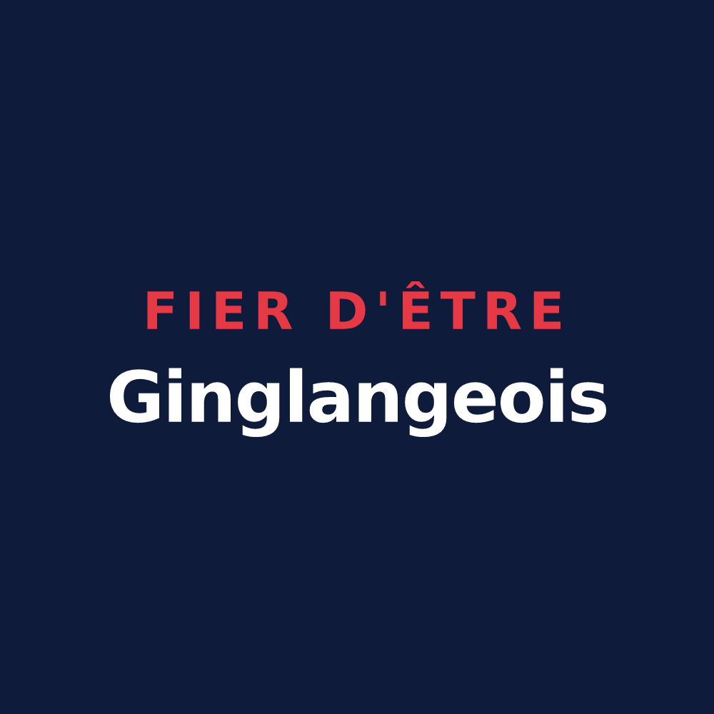 T-shirt « Fier d'être Ginglangeois » — design pour Guinglange