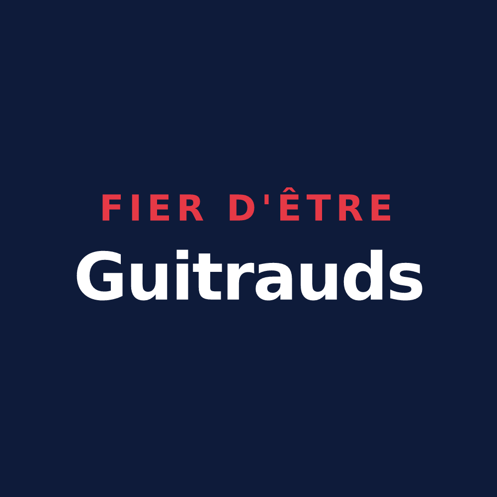 T-shirt « Fier d'être Guitrauds » — design pour Guîtres