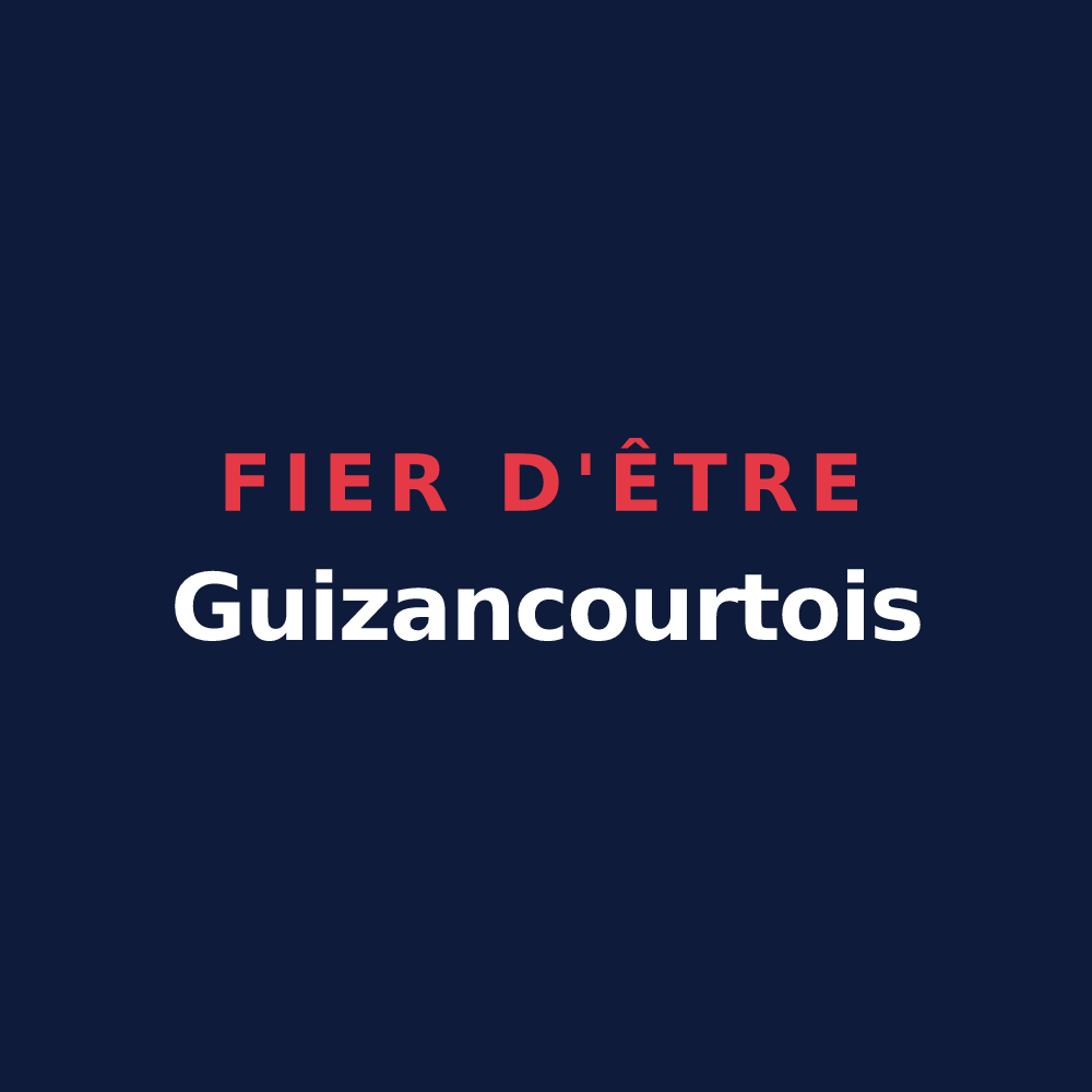 T-shirt « Fier d'être Guizancourtois » — design pour Guizancourt