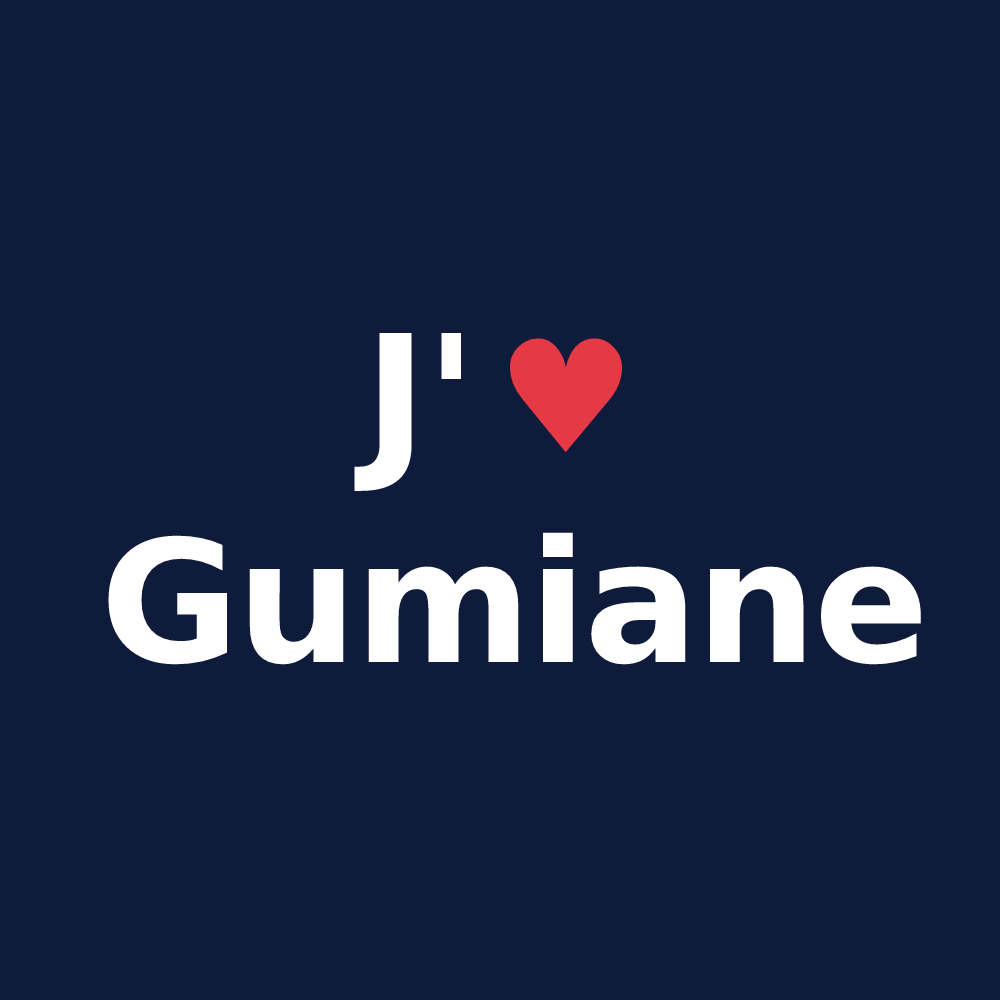 T-shirt personnalisé Gumiane — design J'aime Gumiane
