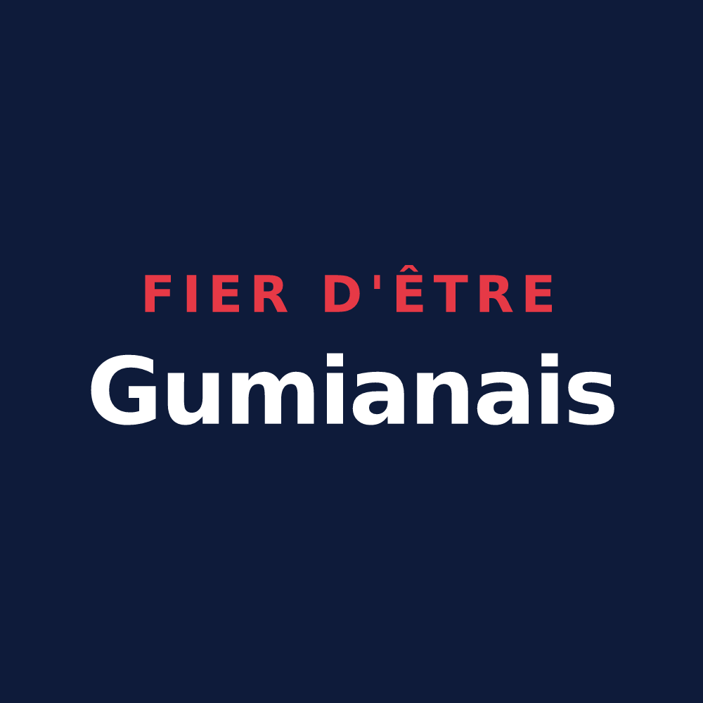 T-shirt « Fier d'être Gumianais » — design pour Gumiane