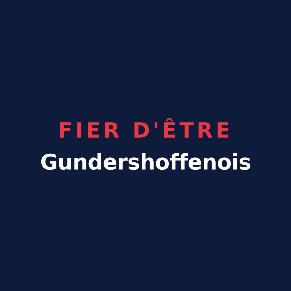 T-shirt « Fier d'être Gundershoffenois » — design pour Gundershoffen
