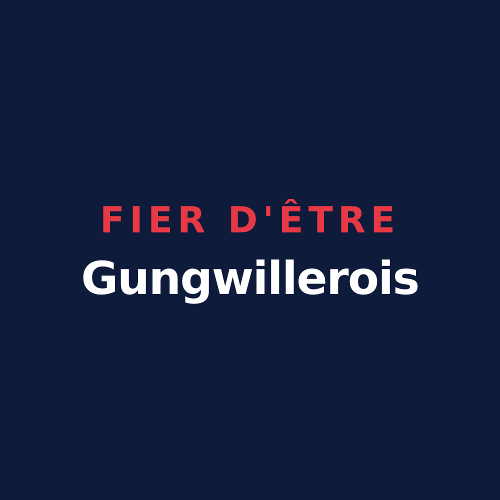 T-shirt « Fier d'être Gungwillerois » — design pour Gungwiller