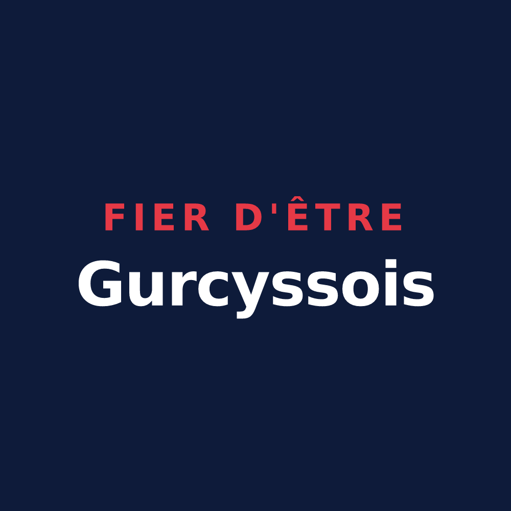 T-shirt « Fier d'être Gurcyssois » — design pour Gurcy-le-Châtel