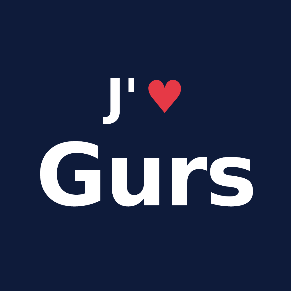 T-shirt personnalisé Gurs — design J'aime Gurs