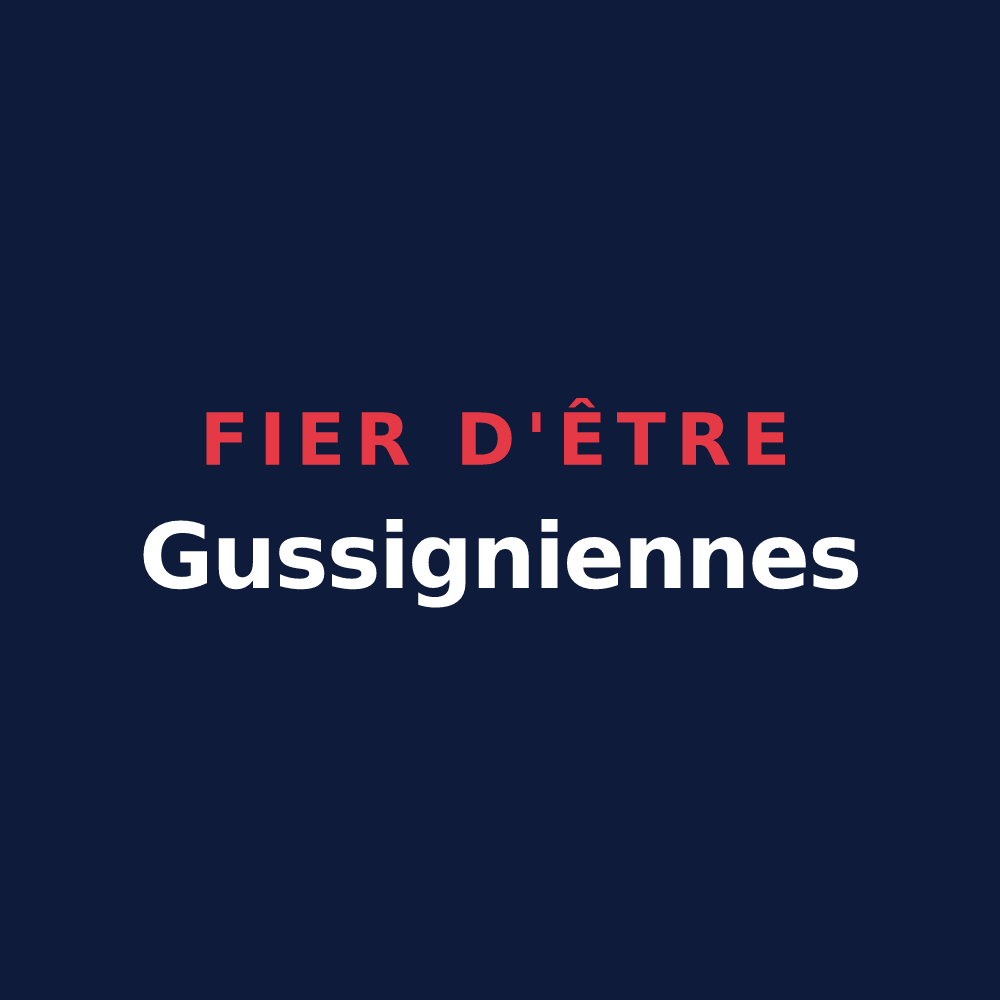 T-shirt « Fier d'être Gussigniennes » — design pour Gussignies