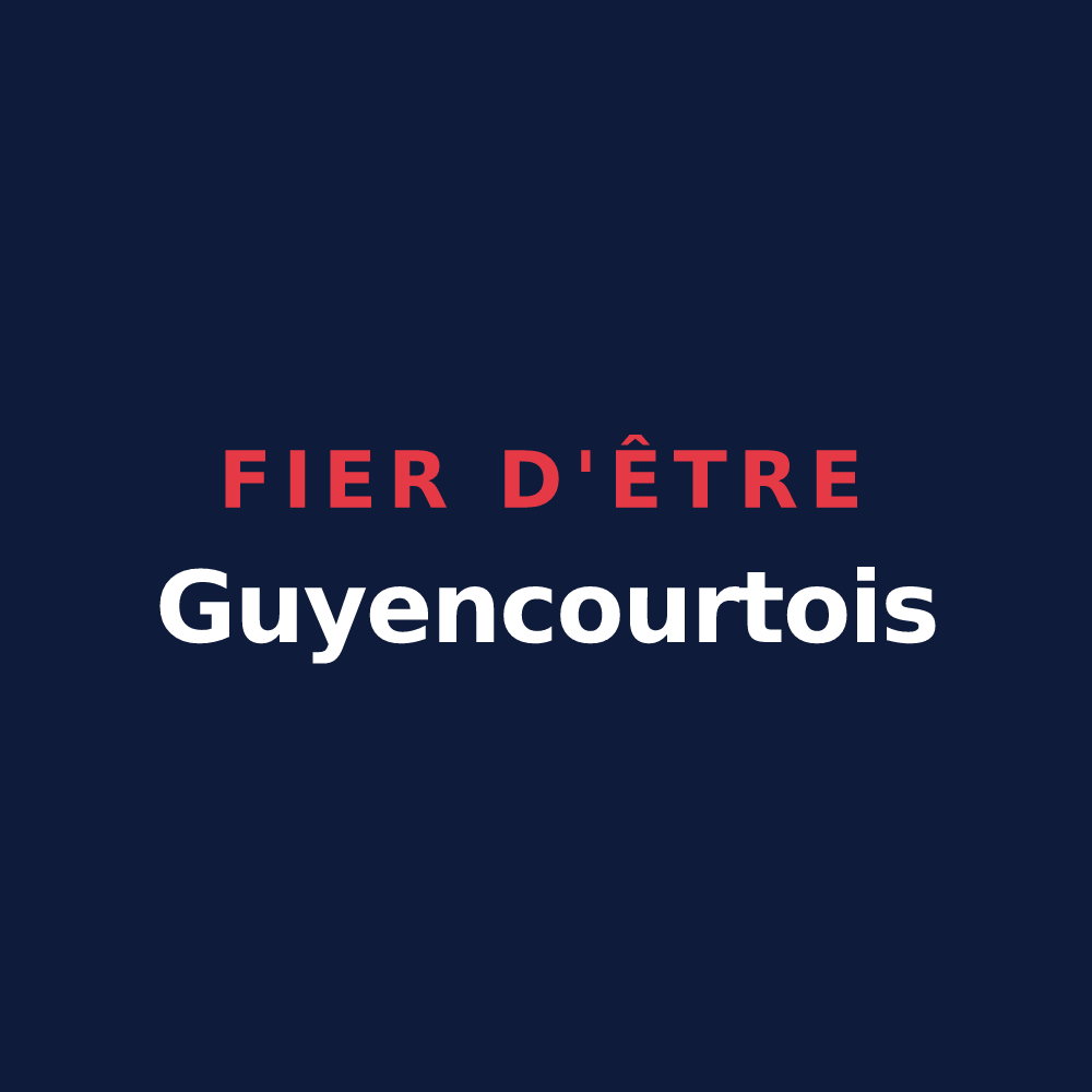 T-shirt « Fier d'être Guyencourtois » — design pour Guyencourt-sur-Noye