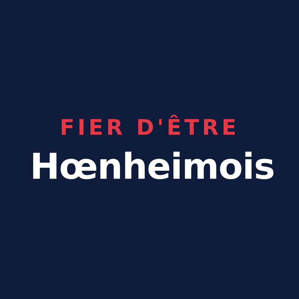 T-shirt « Fier d'être Hœnheimois » — design pour Hœnheim