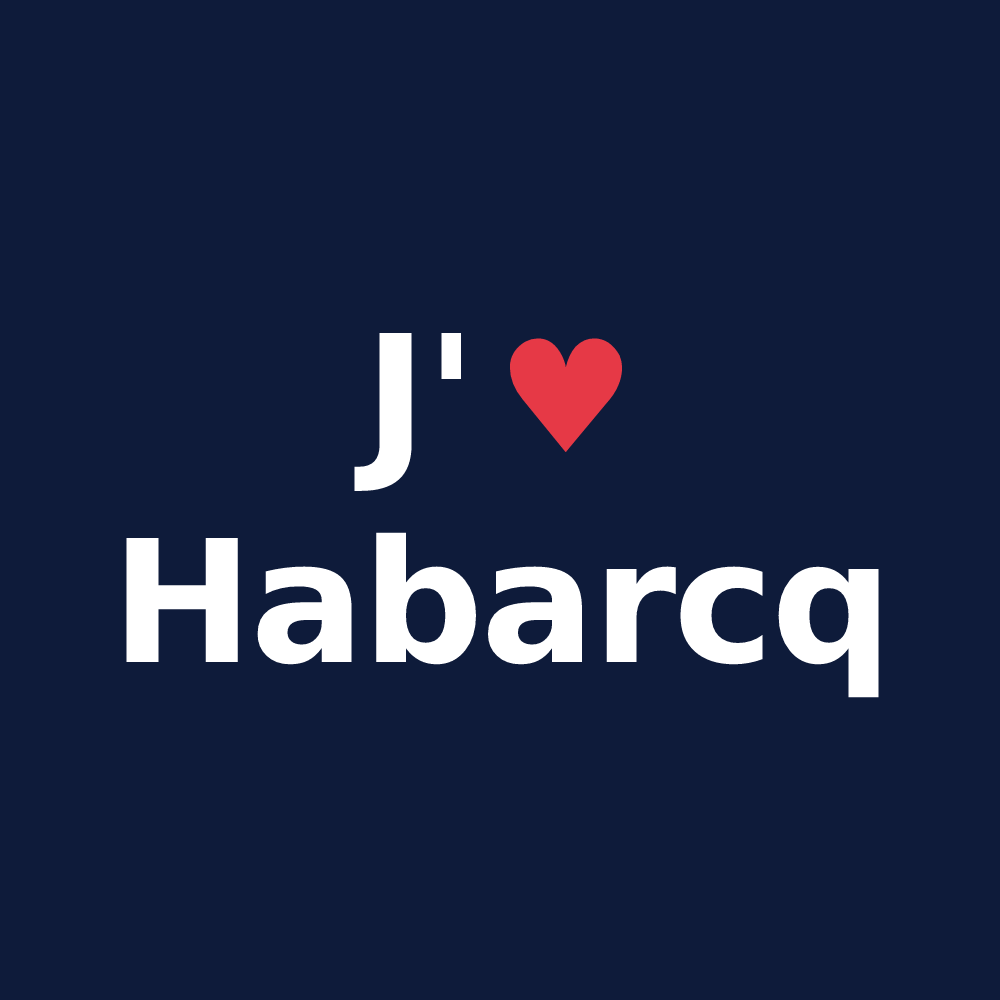 T-shirt personnalisé Habarcq — design J'aime Habarcq