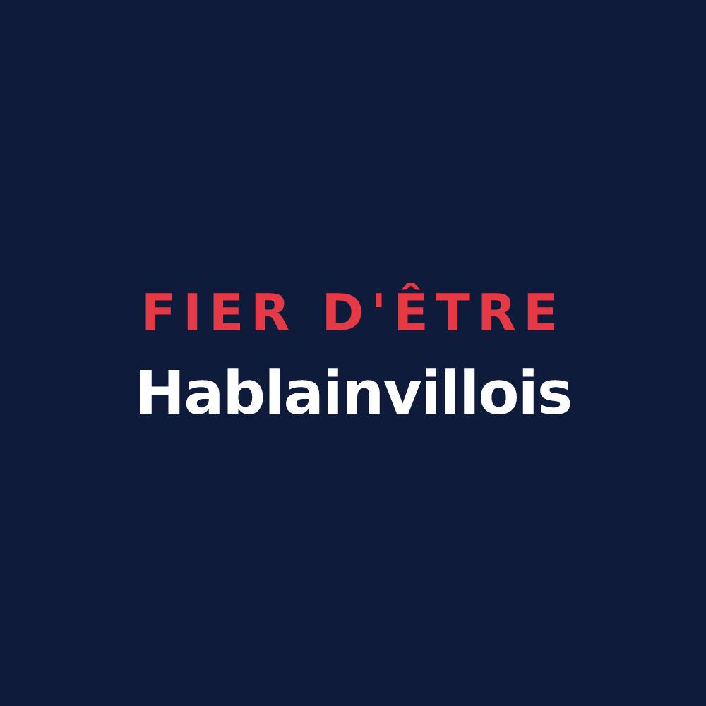 T-shirt « Fier d'être Hablainvillois » — design pour Hablainville