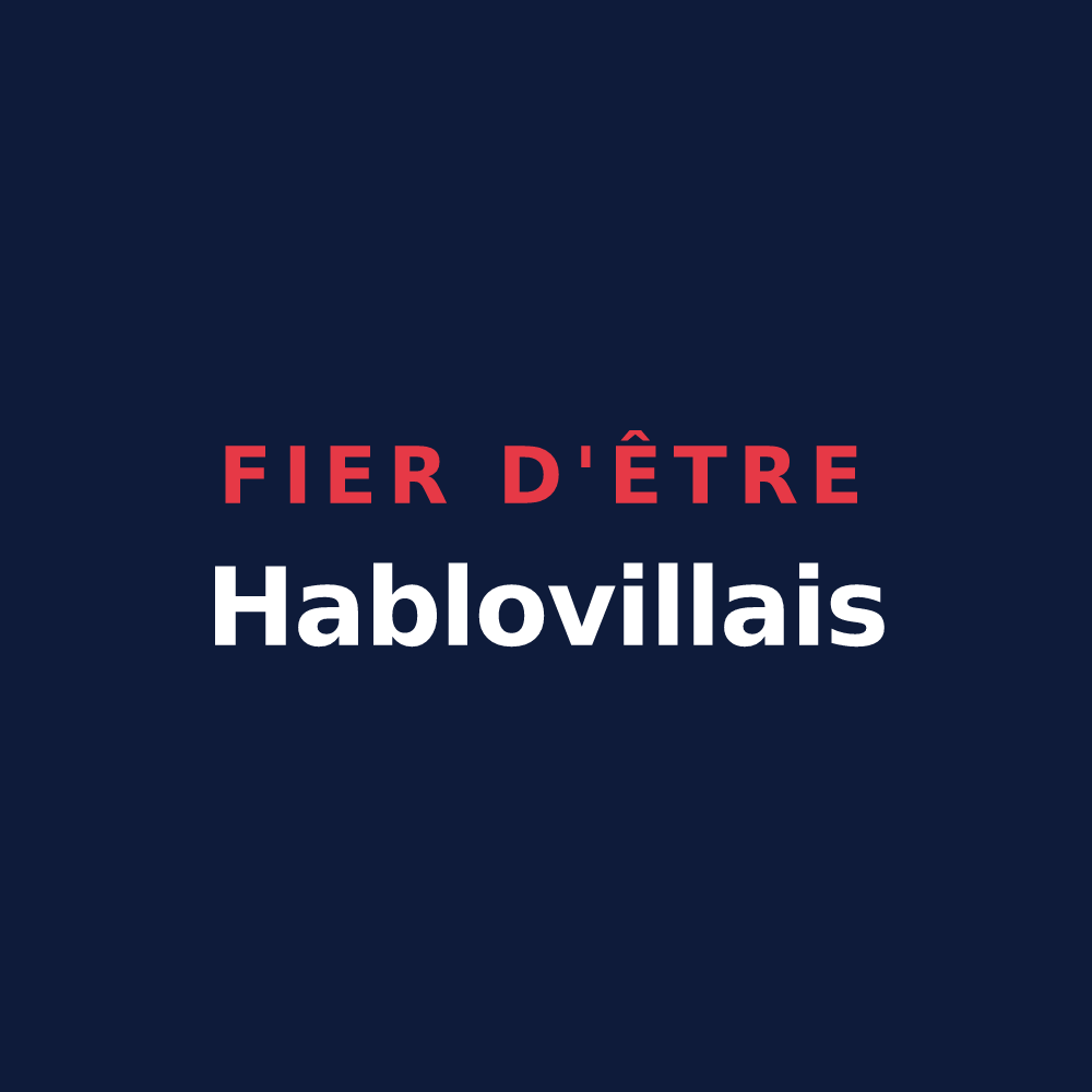 T-shirt « Fier d'être Hablovillais » — design pour Habloville