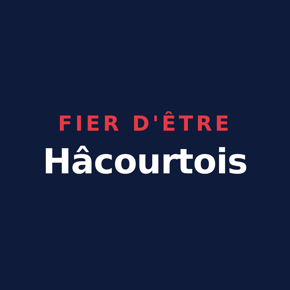 T-shirt « Fier d'être Hâcourtois » — design pour Hâcourt