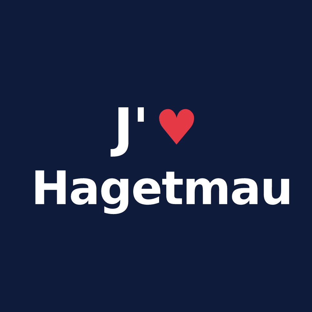 T-shirt personnalisé Hagetmau — design J'aime Hagetmau
