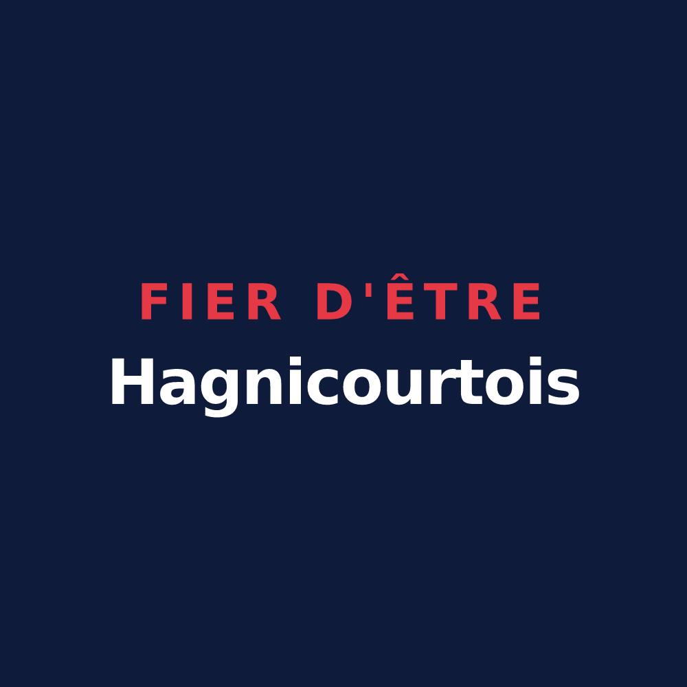 T-shirt « Fier d'être Hagnicourtois » — design pour Hagnicourt