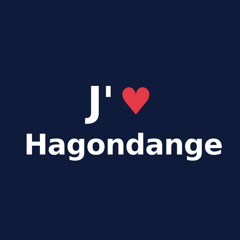 T-shirt personnalisé Hagondange — design J'aime Hagondange