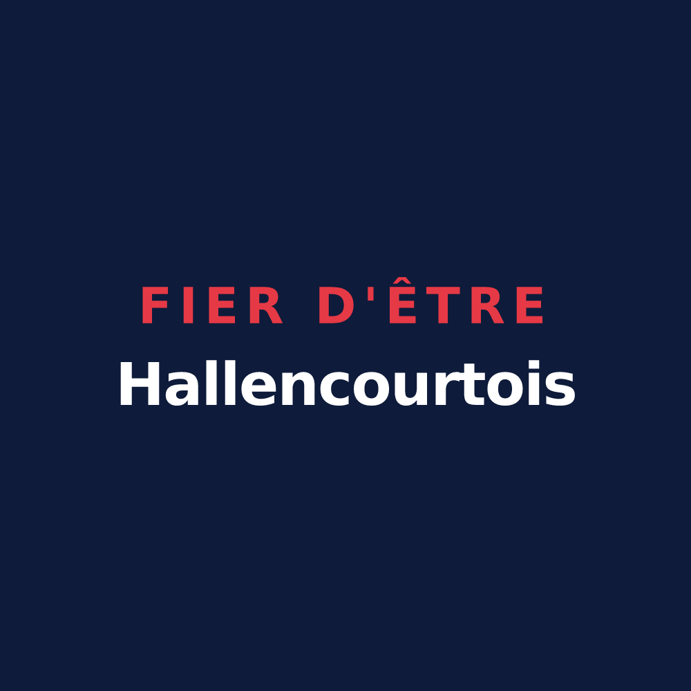 T-shirt « Fier d'être Hallencourtois » — design pour Hallencourt