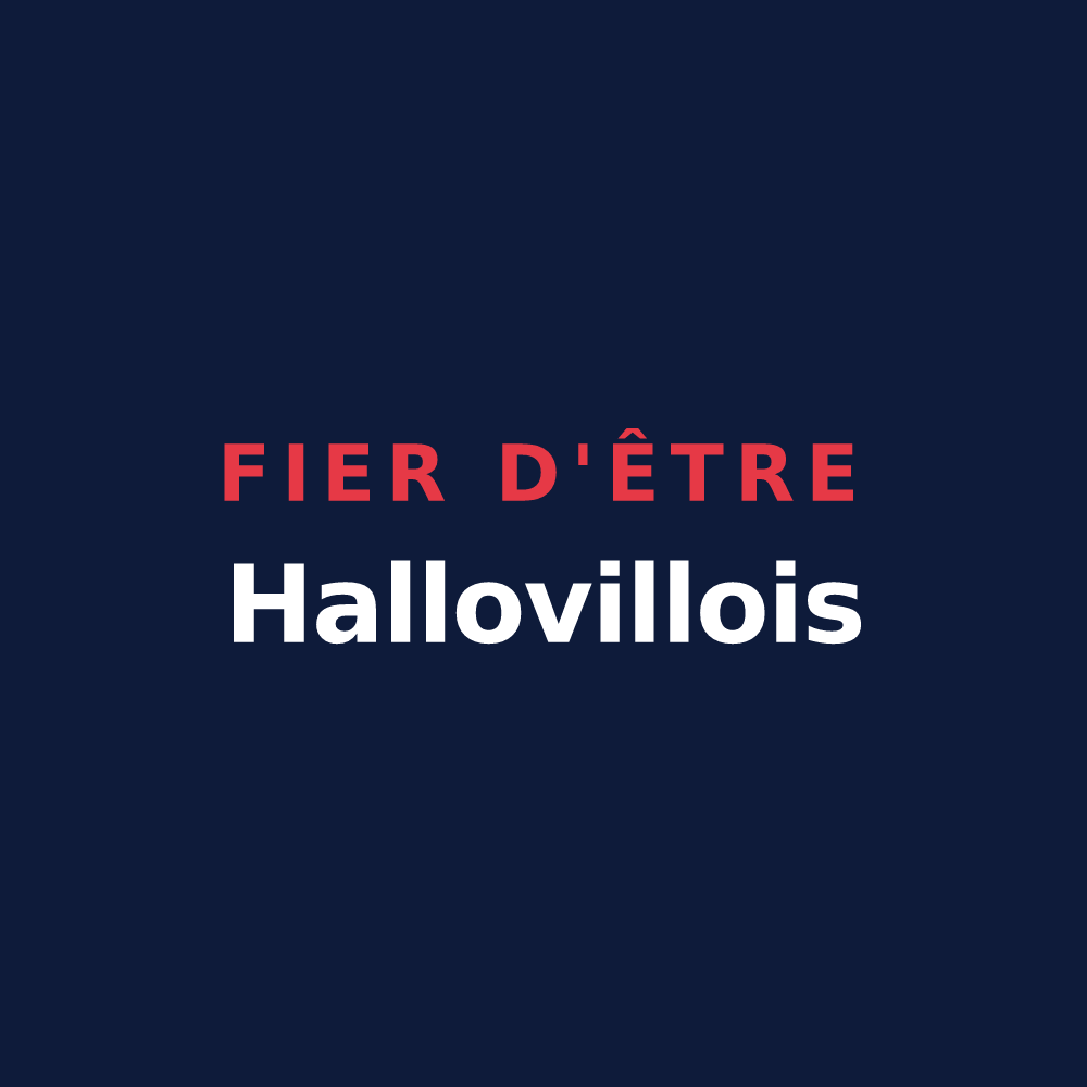 T-shirt « Fier d'être Hallovillois » — design pour Halloville