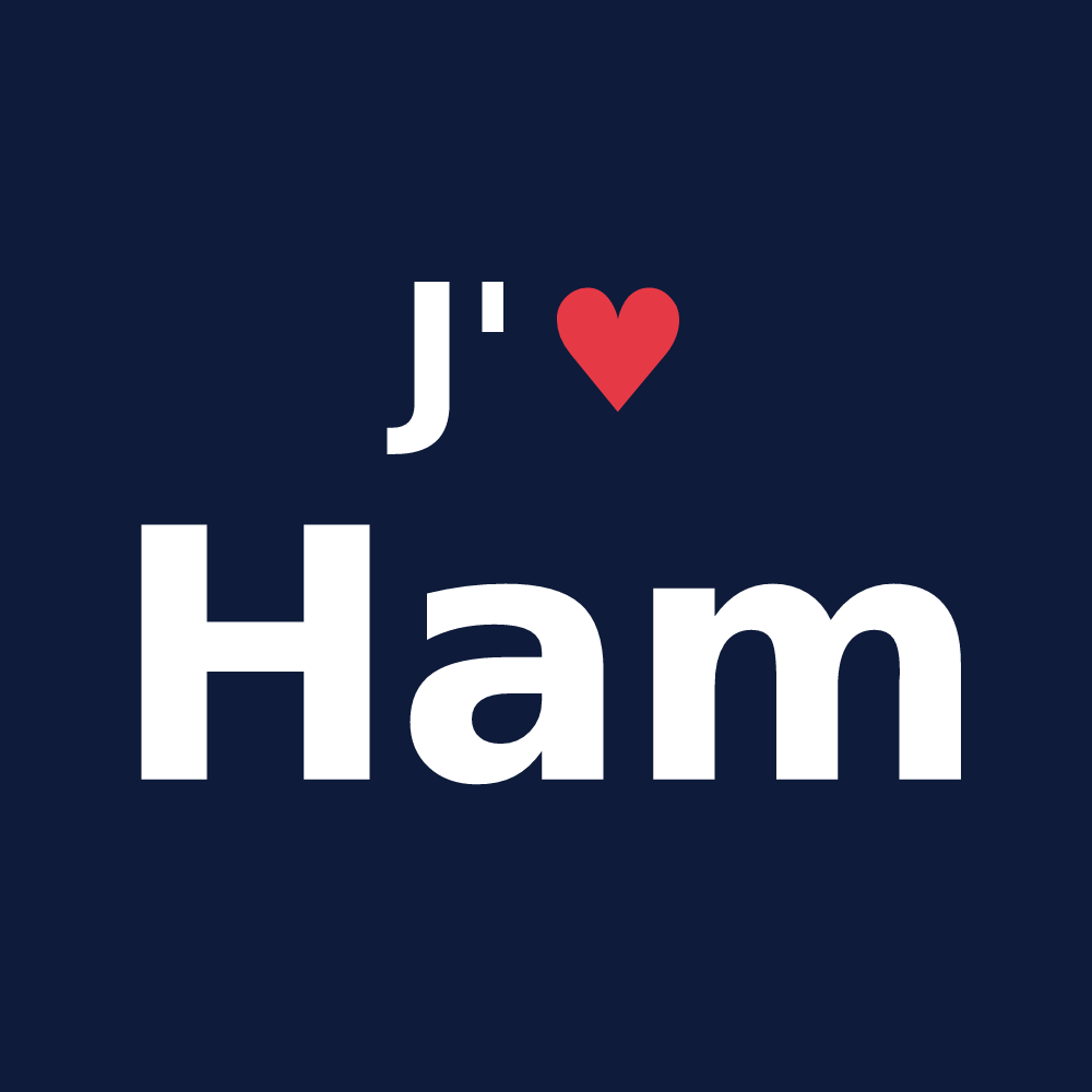 T-shirt personnalisé Ham — design J'aime Ham