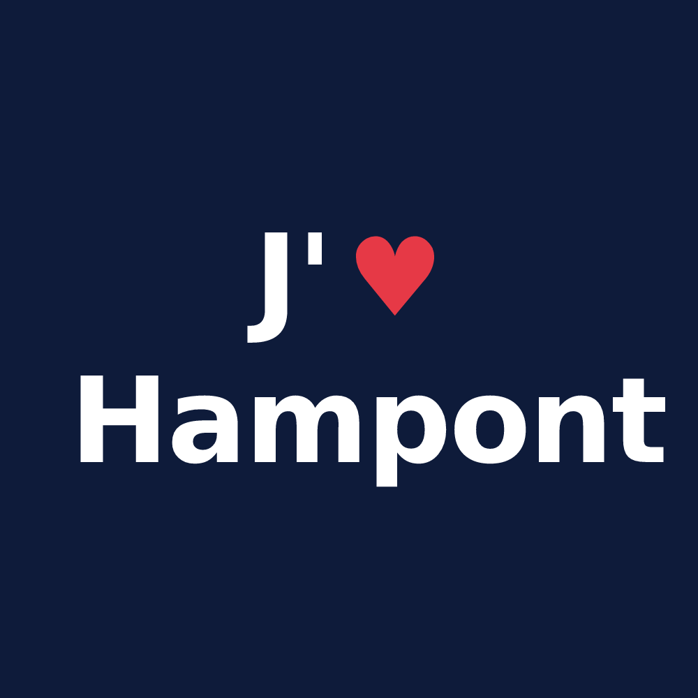 T-shirt personnalisé Hampont — design J'aime Hampont