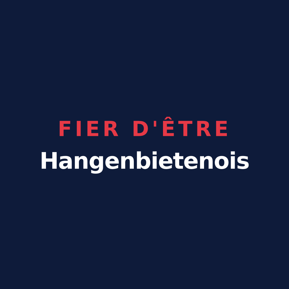 T-shirt « Fier d'être Hangenbietenois » — design pour Hangenbieten