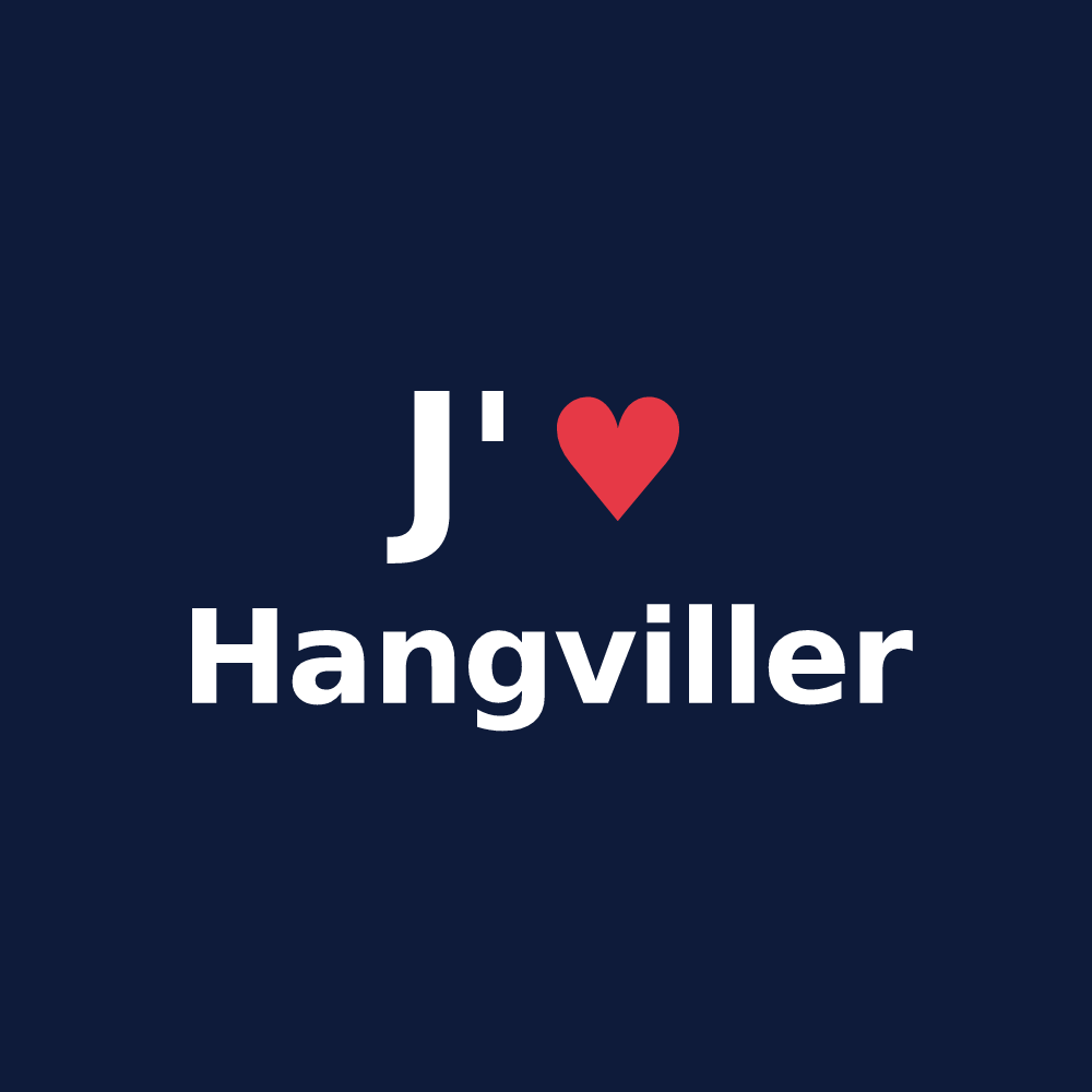 T-shirt personnalisé Hangviller — design J'aime Hangviller