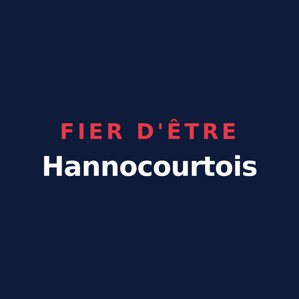 T-shirt « Fier d'être Hannocourtois » — design pour Hannocourt