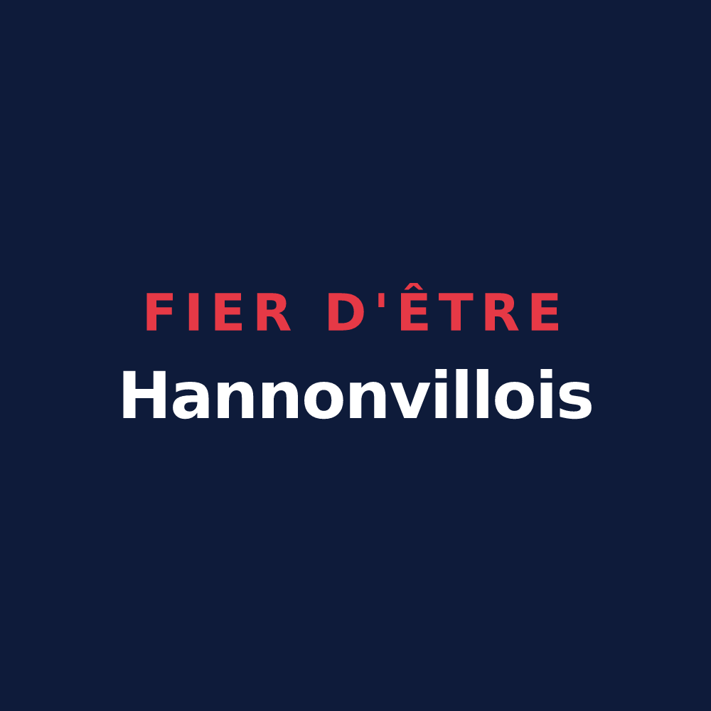 T-shirt « Fier d'être Hannonvillois » — design pour Hannonville-Suzémont