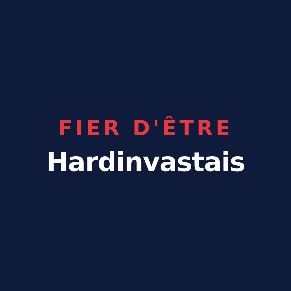 T-shirt « Fier d'être Hardinvastais » — design pour Hardinvast