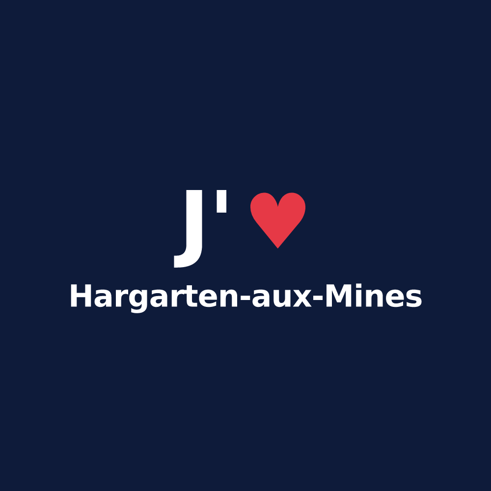 T-shirt personnalisé Hargarten-aux-Mines — design J'aime Hargarten-aux-Mines