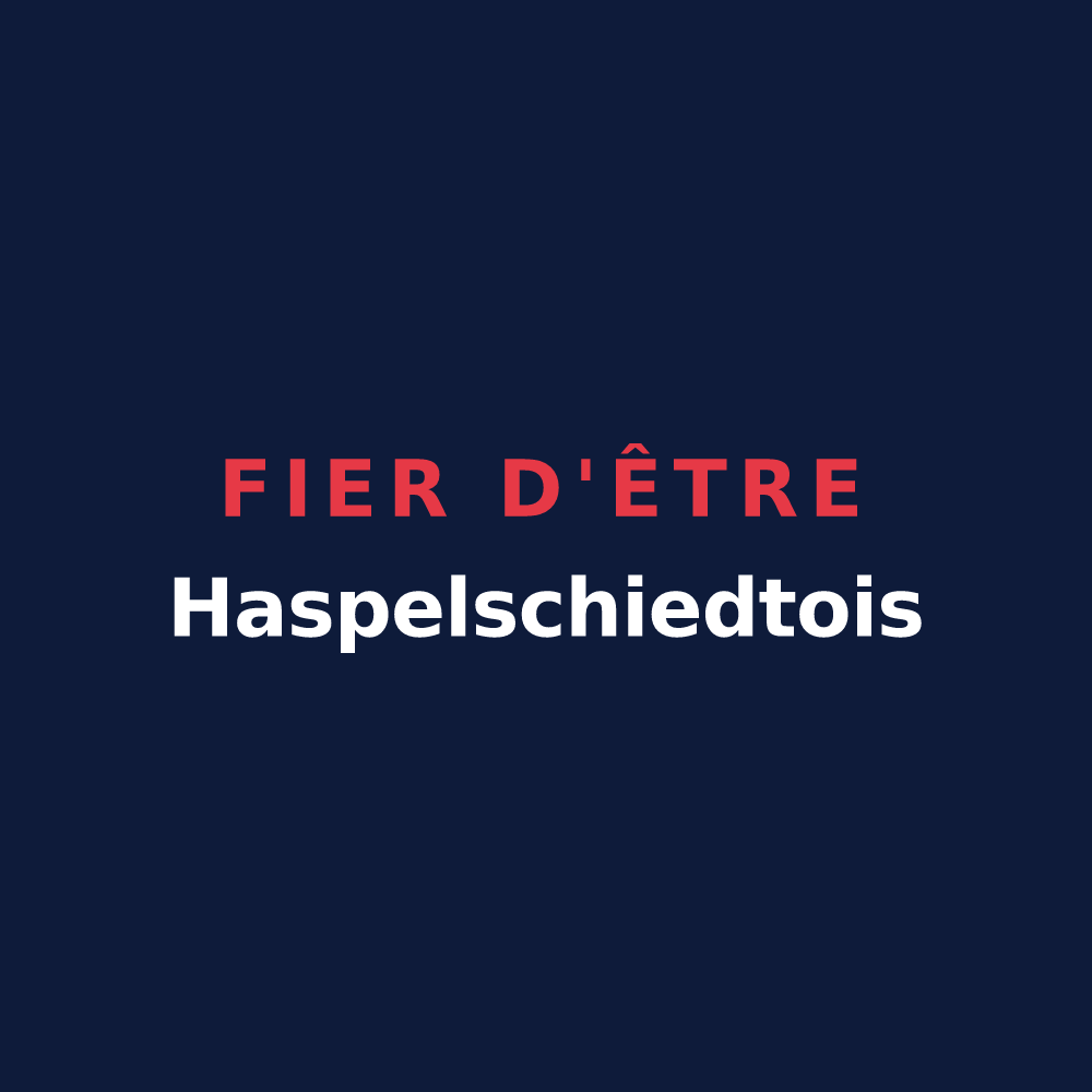 T-shirt « Fier d'être Haspelschiedtois » — design pour Haspelschiedt
