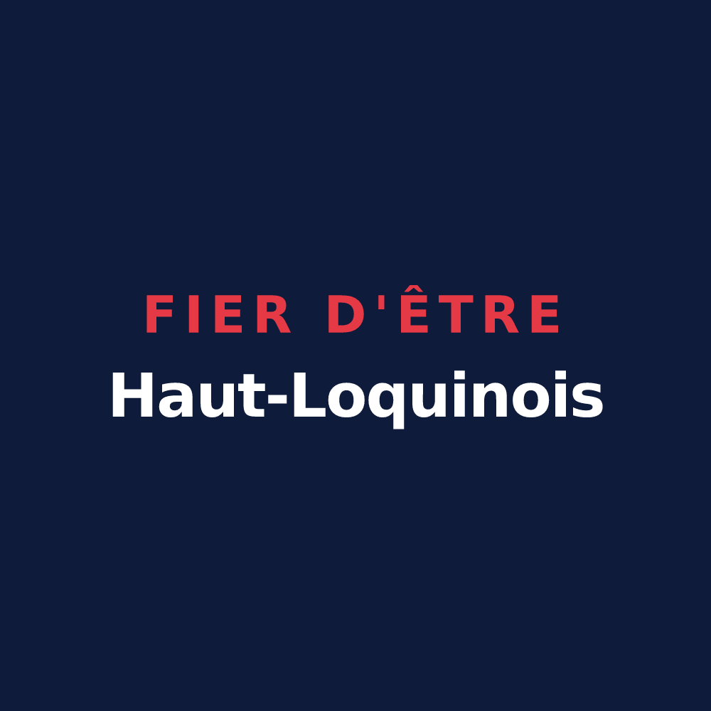 T-shirt « Fier d'être Haut-Loquinois » — design pour Haut-Loquin