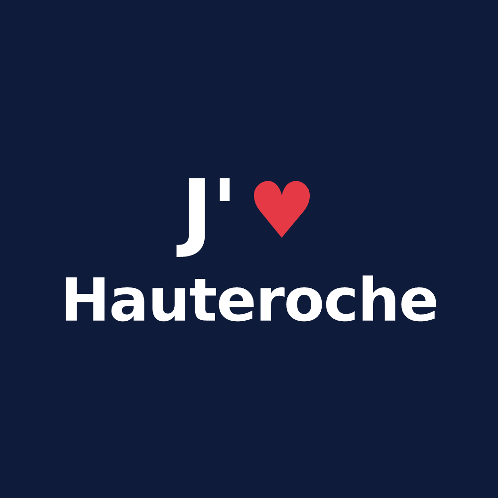 T-shirt personnalisé Hauteroche — design J'aime Hauteroche