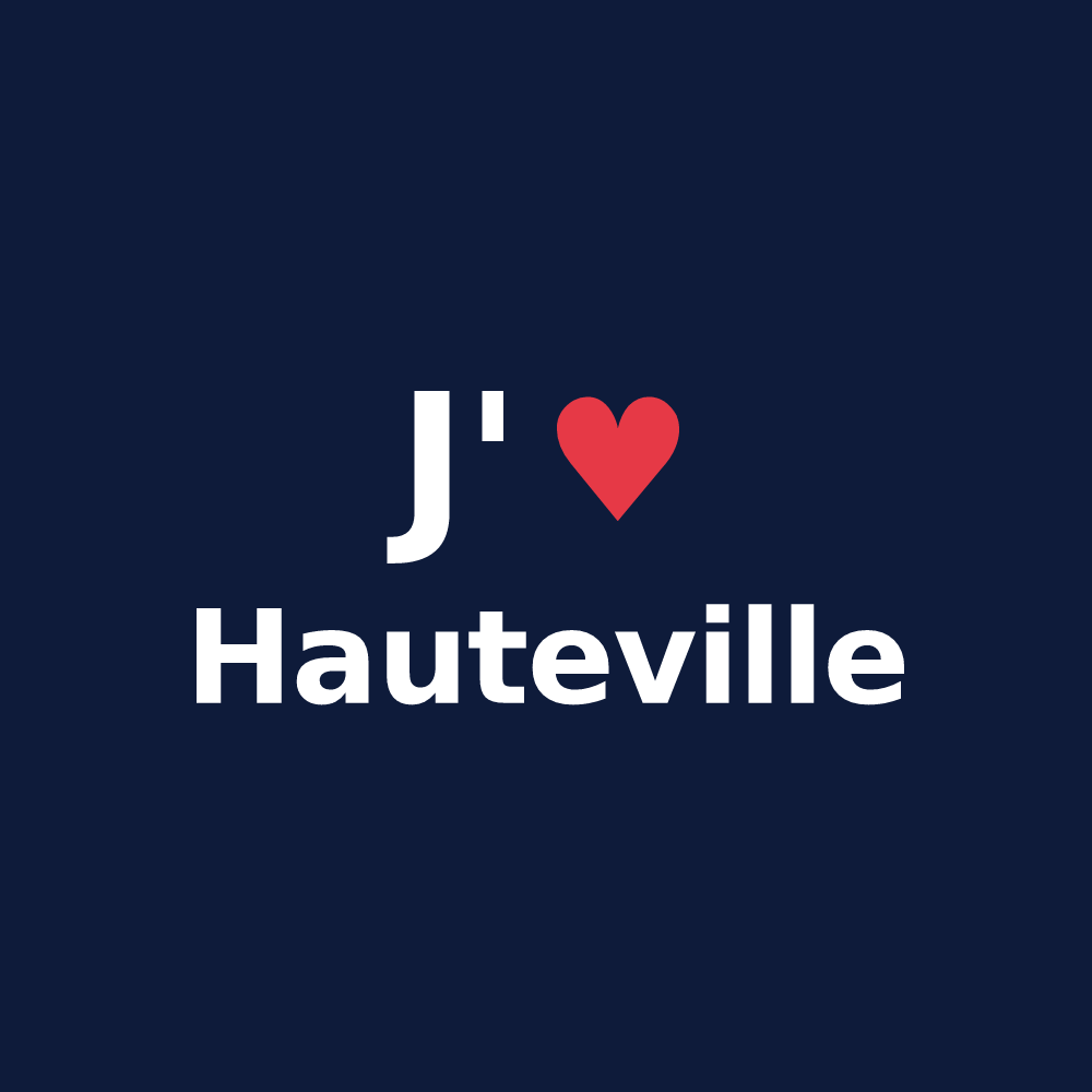 T-shirt personnalisé Hauteville — design J'aime Hauteville