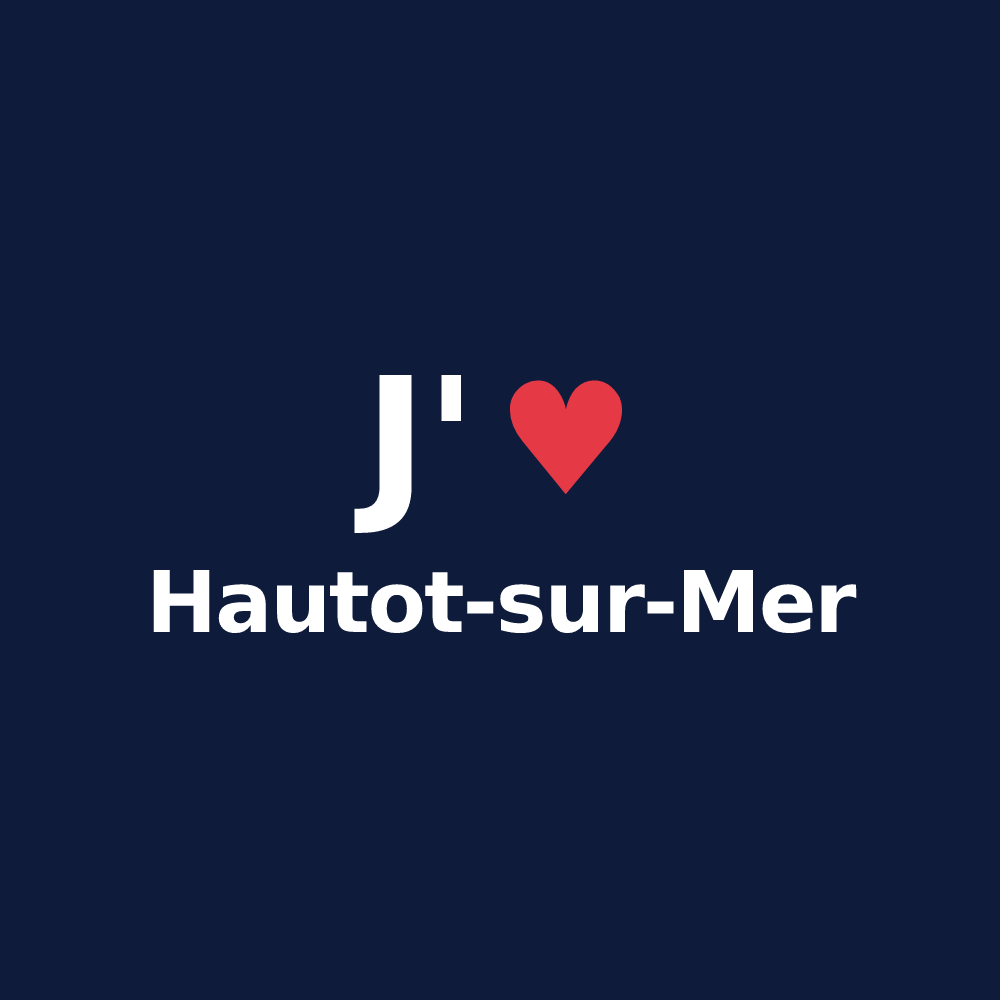 T-shirt personnalisé Hautot-sur-Mer — design J'aime Hautot-sur-Mer