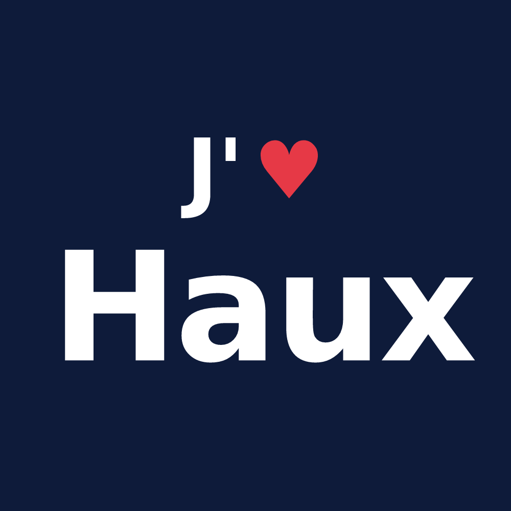 T-shirt personnalisé Haux — design J'aime Haux