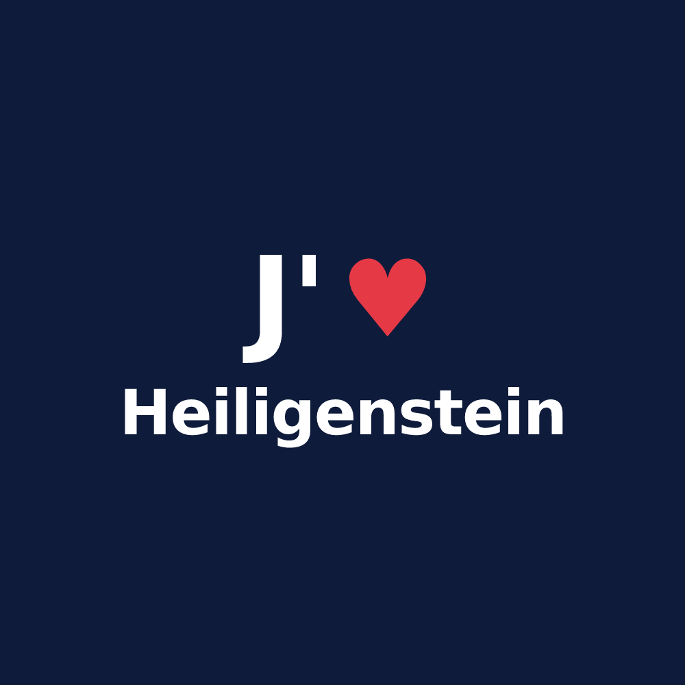 T-shirt personnalisé Heiligenstein — design J'aime Heiligenstein