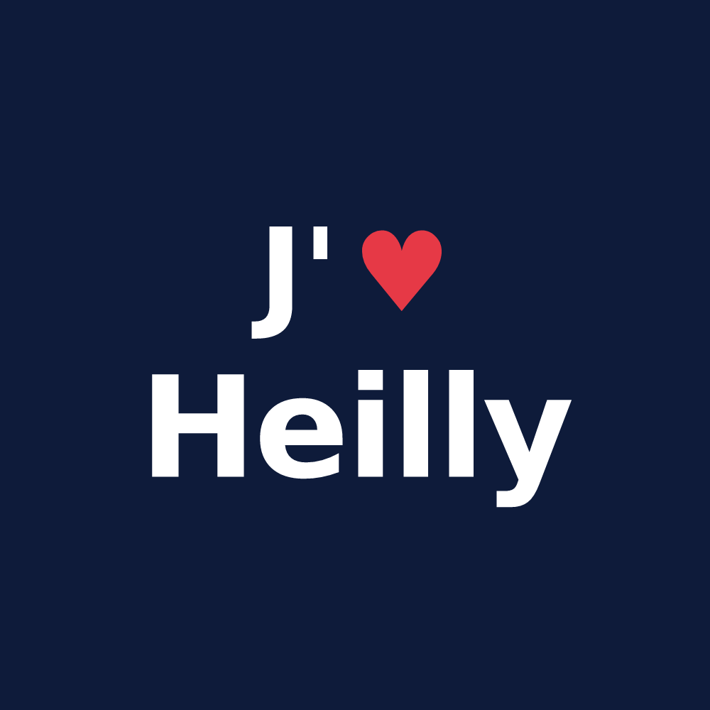 T-shirt personnalisé Heilly — design J'aime Heilly