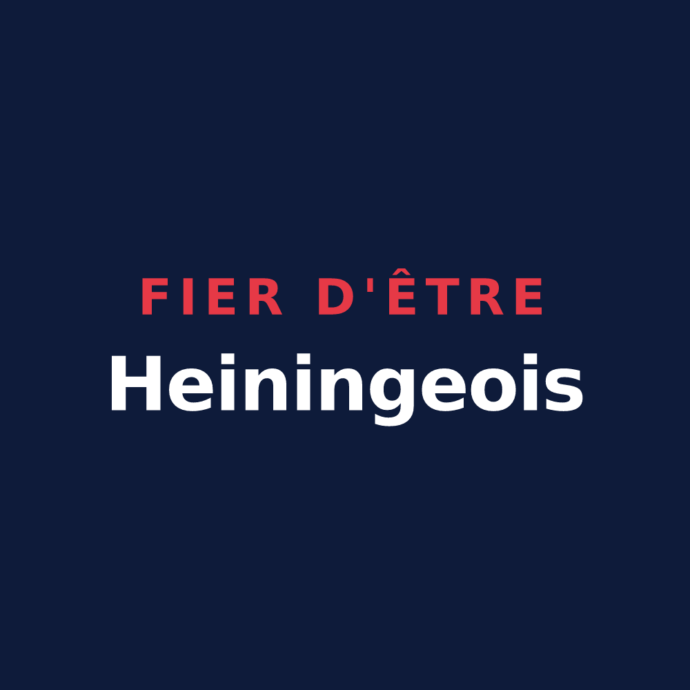 T-shirt « Fier d'être Heiningeois » — design pour Heining-lès-Bouzonville