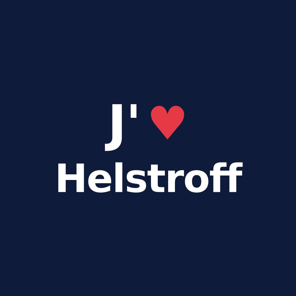 T-shirt personnalisé Helstroff — design J'aime Helstroff