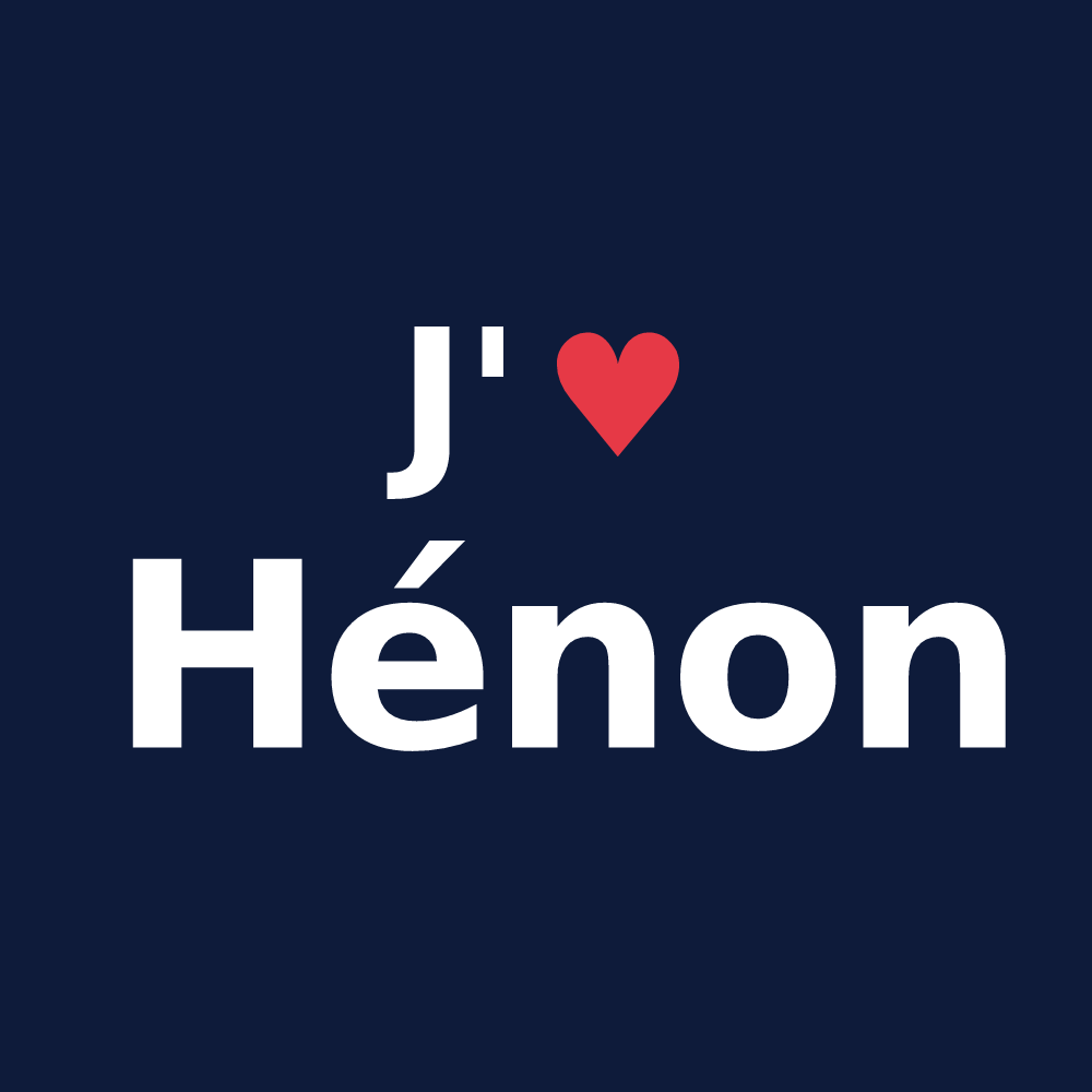 T-shirt personnalisé Hénon — design J'aime Hénon