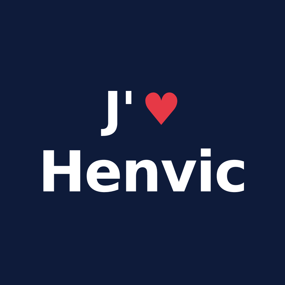 T-shirt personnalisé Henvic — design J'aime Henvic