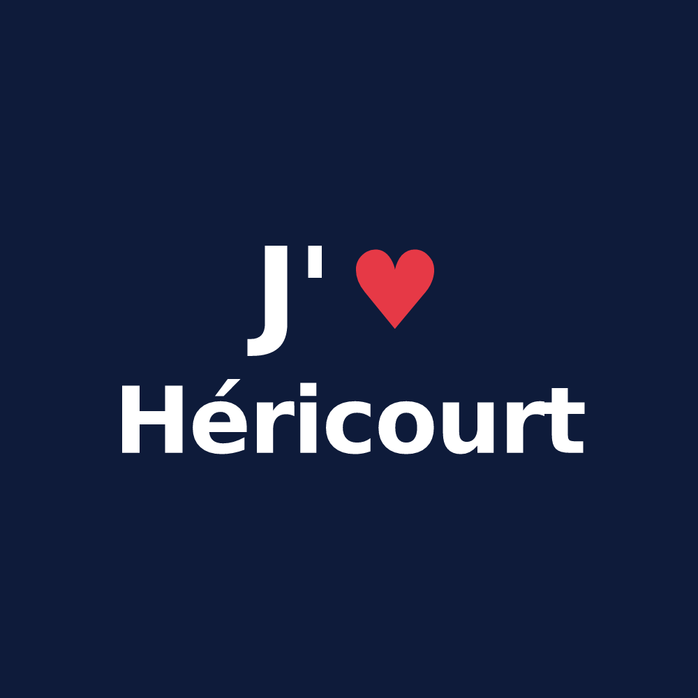 T-shirt personnalisé Héricourt — design J'aime Héricourt
