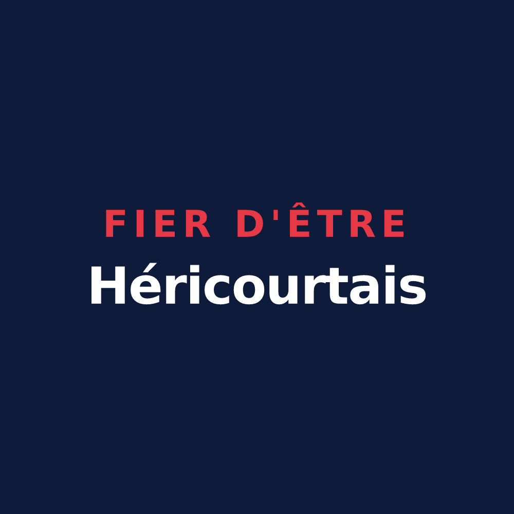 T-shirt « Fier d'être Héricourtais » — design pour Héricourt-en-Caux