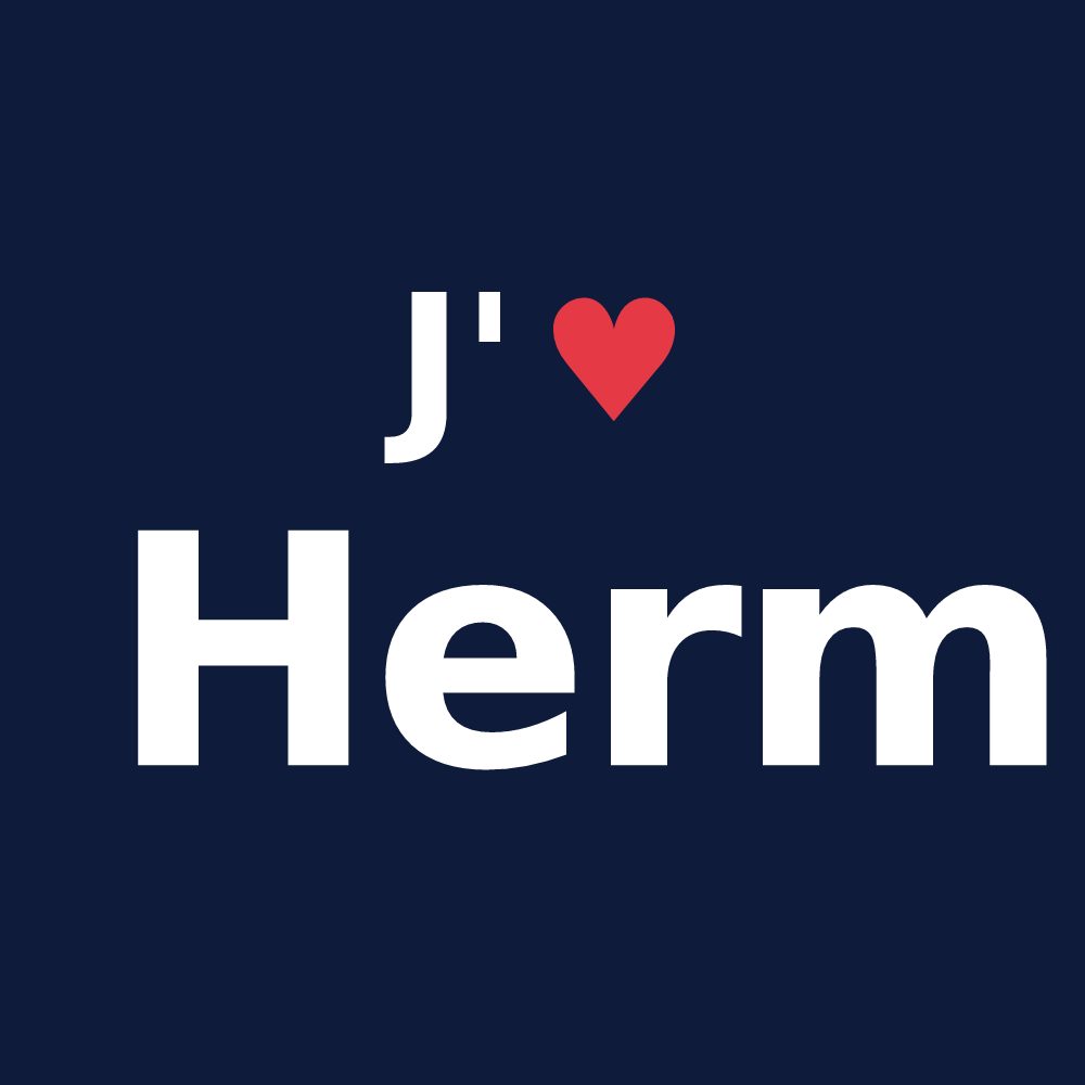 T-shirt personnalisé Herm — design J'aime Herm