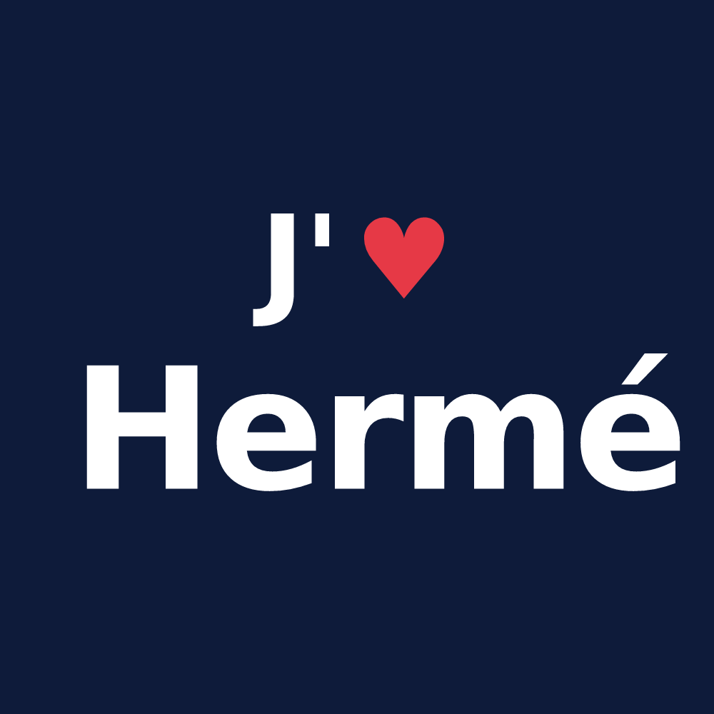 T-shirt personnalisé Hermé — design J'aime Hermé