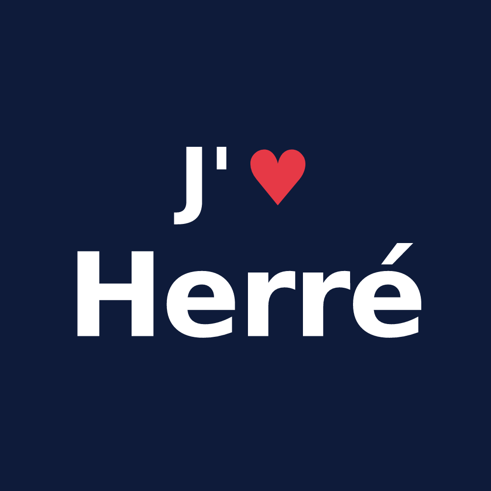 T-shirt personnalisé Herré — design J'aime Herré