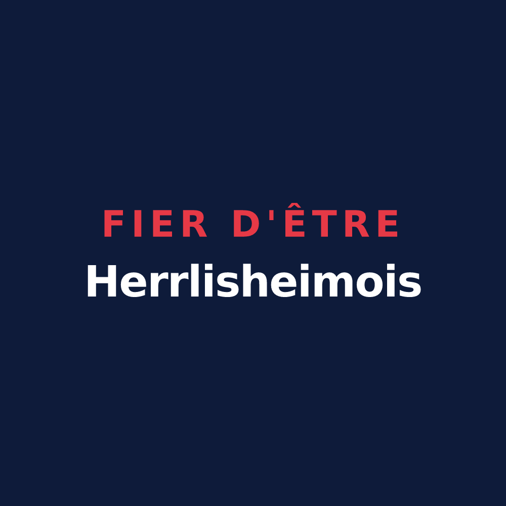 T-shirt « Fier d'être Herrlisheimois » — design pour Herrlisheim-près-Colmar