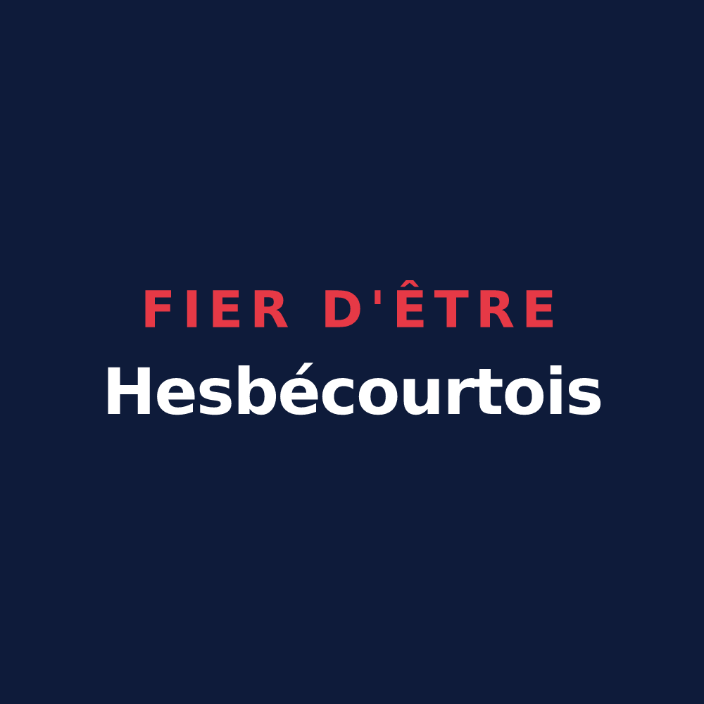 T-shirt « Fier d'être Hesbécourtois » — design pour Hesbécourt