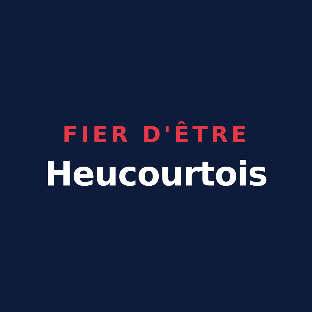 T-shirt « Fier d'être Heucourtois » — design pour Heucourt-Croquoison